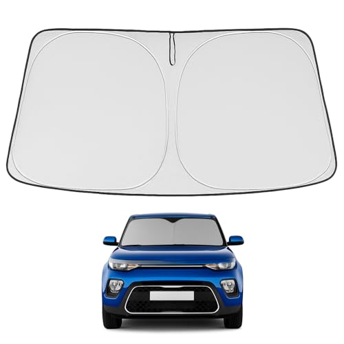 Image of Proadsy Custom Fit 2014-2019 Kia Soul Windshield Sun Shade, Blocks Heat