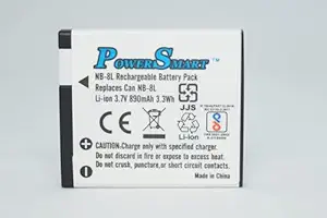 Power Smart NB-8L Rechargeable Battery Pack Compatible with Canon Digital IXUS | Power Shot A2200, A3000is, A3100is, A3200is, A3300is | Canon Camera Battery