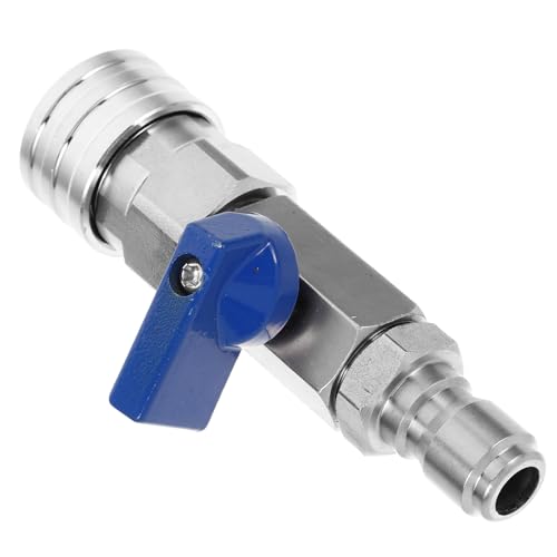 Artibetter Vanne en Acier Inoxydable 3/8 Raccord Boule Fiable pour Kit Nettoyeur Haute Pression, Adaptée Jardinage et Nettoyage Domestique, Usage Solide