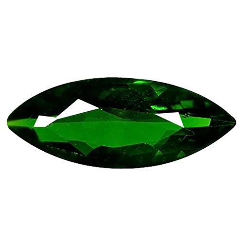 Chrome diopside vert véritable 1,51 ct marquise, la solution pour un bijou vert sans traitement