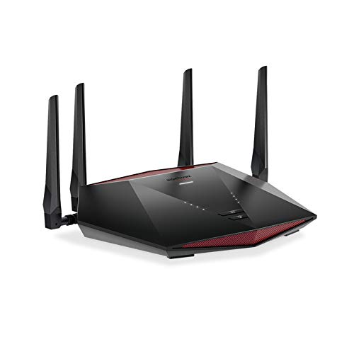 NETGEAR Nighthawk Pro Gaming 6-Stream WiFi 6 Router (XR1000) – Security Features, AX5400 Wireless Speed (up to 5.4Gbps), DumaOS 3.0 Optimizes Lag-free Server Connections, 4 x 1G Ethernet ports