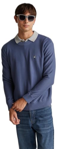 Maille G/C M/L bleu azur aux finitions haut de gamme