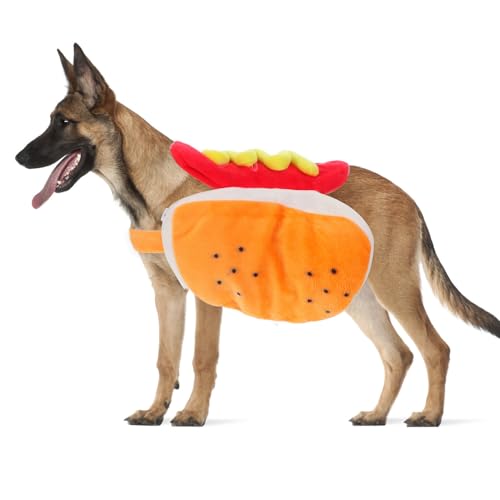 Disfraz para perro y gato diseño hamburguesa talla S miniatura 7