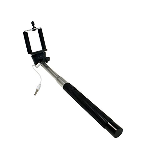 Selfie palo Autorretrato en 1 metro con disparador para ZTE Blade L5 Plus;Longitud máxima (sin fijación): aprox. 1m