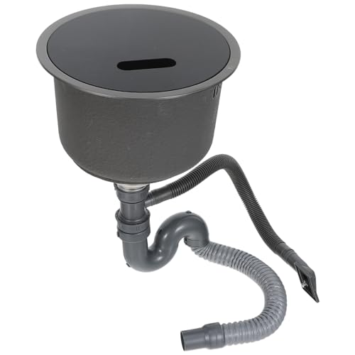 Fregadero mini STOBAZA de acero inoxidable redondo para tu furgoneta camper y cocina de camping