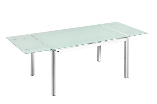 Suarez - Mesa osaka extensible cromo, medidas 140 x 90 x 75...