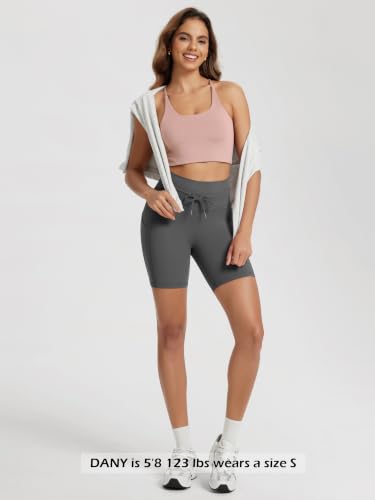 Image of ODODOS Halter Sports Bra for Women Non Padded Strappy Cropped Tops Workout Yoga Crop
