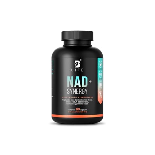 La mejor comparación de Nicolee al mejor precio. 19 B Life NAD+ | con 60 Días de Consumo vs Otros con Solo 30 Días | Nicotinamida Ribosa Potenciada con Quercetina y Betaína | Alta absorción | NAD+ Synergy
