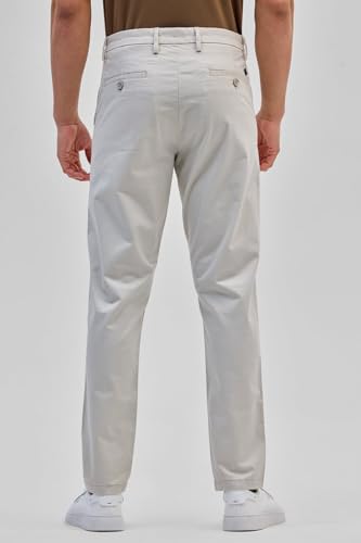 Image of SNITCH Slim Fit Light Grey Trousers