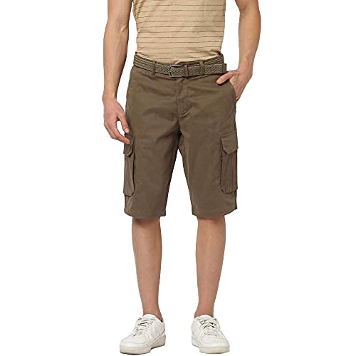 Image of Celio Cotton Straight Fit Mens Shorts (S21CELIOPOBELTB-P)