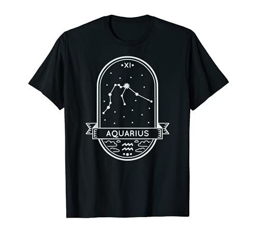 Aquarius Zodiac Sign Aquarian Constellation Scorpio Symbol Camiseta