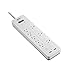 APC Power Strip Surge Protector with USB Charging Ports, PH8U2W, 2160 Joules, 8 Outlets, White
