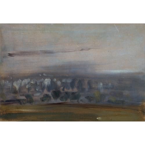 Impression sur toile paysage arbres déco murale maison bureau 50x101 cm prête à encadrer