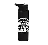 Burritos Breakfast Mexican Dish Lover Stainless Steel Insulated Water Bottle