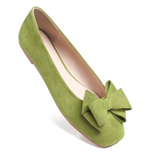 Image of Dear Time Women's Flats Shoes Bowknot Dressy Ballets Loafers Wedding Business Casual Walking Shoes