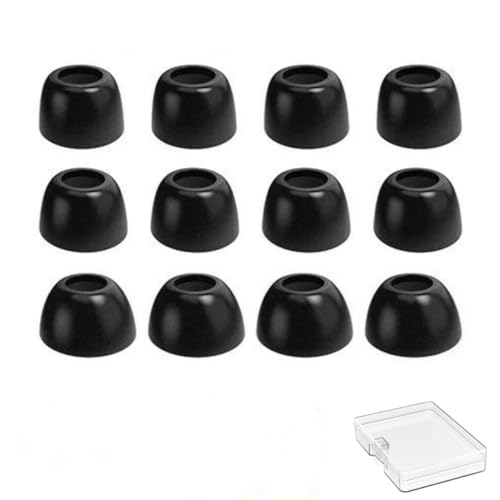 Aginkgo Fit Pro Eartips Comfortable Ear Tips Memory Foam Secure Fit for Beats Fit Pro Soft Foam Tips, Fit in The Charging Case, 6 Pairs S/M/L, Black