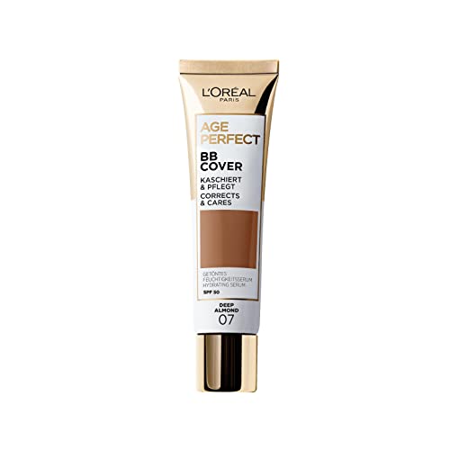 L'Oreal Paris L'Oréal Paris Age Perfect BB Cream 07 Deep Almond, leicht, angereichert mit feuchtigkeitsspendendem Serum, Vitamin B3, LSF 50 – Ansicht 1