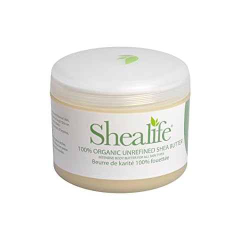 220 Grams Organic Unrefined Shea Butter for Conditioning Sensitive and Dry Skin Baby Skin Salve Treatment of Eczema Psoriasis and Damaged Skin Supplied Direct by Shea Life Skincare 220g 7.66 oz Cover