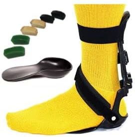 Brace for Drop Foot/AFO (Left Foot, Small/Medium) w/Hip Square for alternate foot alignment, Adjustable Foot Drop Brace for Walking or Running with Shoes, Made in the U.S.A.