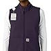 Carhartt Rugged Flex Scrubs for Women, Bonded Fleece Vest - Black Plum, S