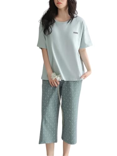 Image of Louis Luxe Womens Korean Night Dress || Full Pyjama Set || Korean Nightsuit || Women Nightwear ||Round Neck Full Sleeve Nightsuit || Loungewear || Everyday Nightdress (ND-17)