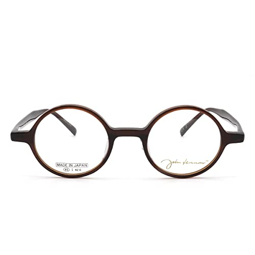 John Lennon ジョンレノン 日本製 made in Japan 丸メガネ クラシック 眼鏡 メガネ フレーム JL6016-4-45 ダークブラウン