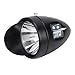 Cunlvyyds Bright Front Headlight 1-LED with Lamp Holder Sunshading Board Metal Retro Black Headlight