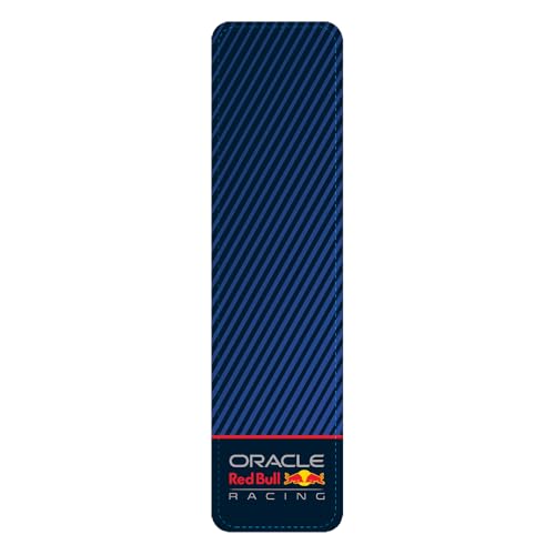 Image of Red Bull Racing Steering Wheel Cover - Universal Fit, Perforated Leather with Cloth Grips, Sporty Design, Protects & Enhances Your Vehicle's Style (RBSWC002MVBR)