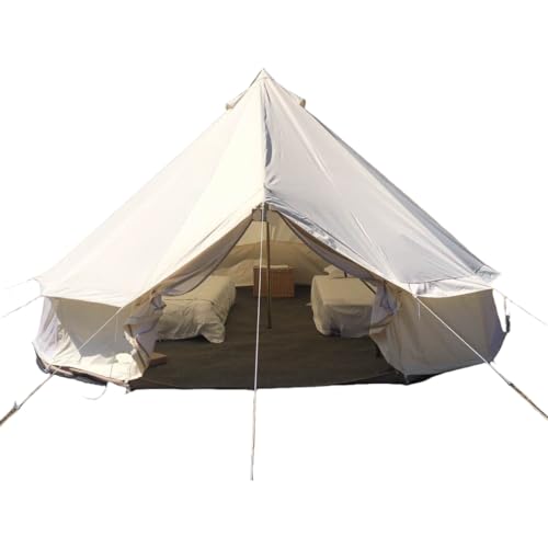 White Mongolian Tent Capacity 9-12 Person Four Season 900D...