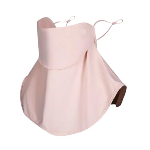 EFzkrtvm Mascarilla de verano transpirable que, Máscara Multicolor 2pcs Seda de Hielo Verano Cara Escudo a prueba viento for al aire libre(Pink)