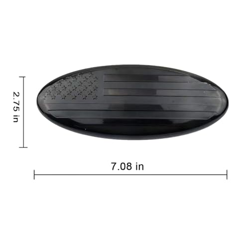 Image of 7 Inch Front Grille Rear Tailgate American Flag Emblem Compatible with Ford 1999-2004 F-150 F-250 F-350