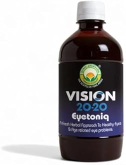Basic Ayurveda Vision 20-20 Eyetoniq 450ml | Ayurvedic Herbal Eye Tonic with Triphala & Natural Ingredients | Supports Eye Wellness, Cooling & Daily Eye Comfort