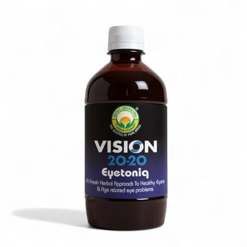 Basic Ayurveda Vision 20-20 Eyetoniq 450ml | Ayurvedic Herbal Eye Tonic with Triphala & Natural Ingredients | Supports Eye Wellness, Cooling & Daily Eye Comfort