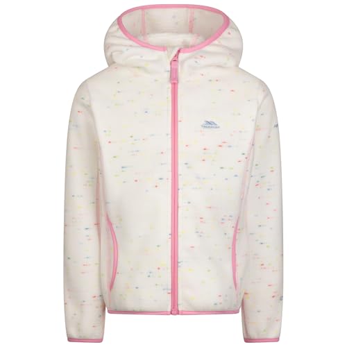 Trespass Chaqueta de Forro Polar Durness para niños, Color Blanco, 11/12 años