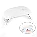 NailShow Mini Nail Dryer Portable USB Nail Curing Lamp with 45/60S 2 timer Setting for UV LED Gel Based Polish, Nail Manicure & Pedicure Tool, 6W, White