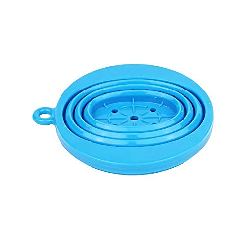 Wolecok Collapsible Pour Over Coffee Dripper,Silicone Reusable Cone Filter Holder For Camping Backpacking- For Home, Camping, Travel, Office（Light Blue) #TOP5