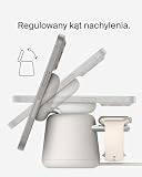 Belkin BoostCharge Pro bezprzewodowa stacja ładująca 2 w 1 z Qi2, 15 W, kompatybilna z MagSafe ładowarka do iPhone 17, Air, Pixelsnap, Apple Watch, AirPods, innych urządzeń Qi2, łącznie z zasilaczem