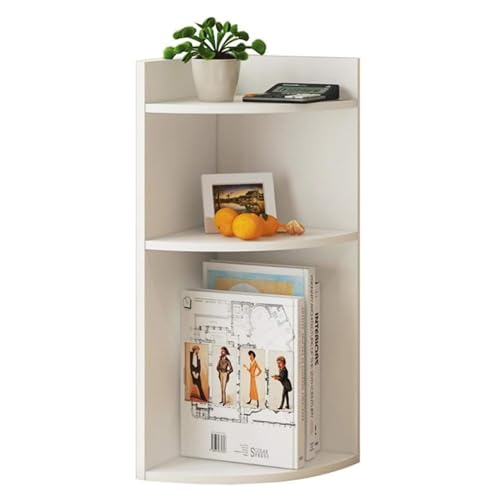 Estantería de esquina con marco de metal, estante de pie para sala de estar, oficina en casa, dormitorio, soporte para plantas, estantería de esquina