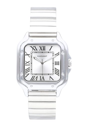 Radiant   Colección Chris Him   Reloj analógico. Reloj de Pulsera para Hombre. Reloj con Pulsera., Blanco, Pulsera