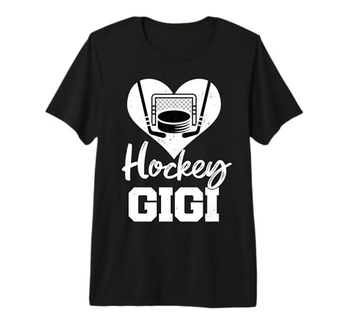Hockey Gigi Heart Funny Heartfelt Love Hockey Player Gigi Premium Tri-blend T-Shirt