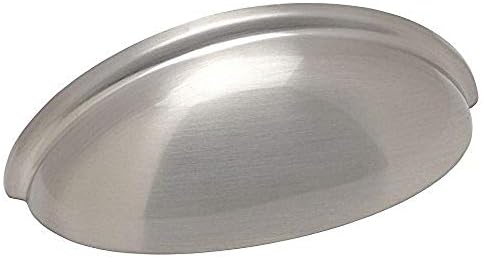 10 Pack - Cosmas 783SN Satin Nickel Cabinet Hardware Bin Cup Drawer Handle Pull - 3" Inch (76mm) Hole Centers