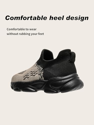 Boys Girls Sock Shoes Casual Sports Running Walking Knitted Shoes Slip-On High Tops Lightweight Breathable Non Slip3