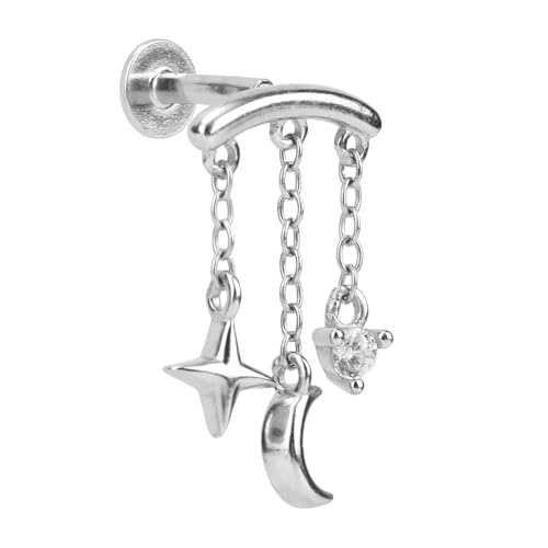 Boucles d'oreilles lune argent 925 Mikovivi le cadeau élégant idéal pour femme