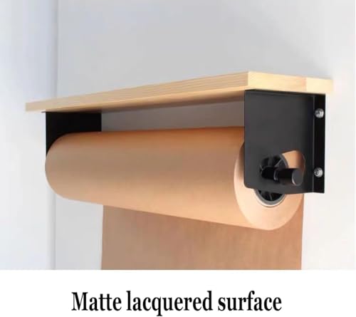 Distributeur de rouleau de papier kraft mural avec cutter, papier de boucher durable pour la maison, le bureau et la décoration murale