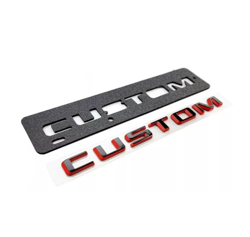 Image of 1Pc 2019-2023 Custom Letter Logo Tailgate Emblem 3D Badge Nameplate (Red Black)
