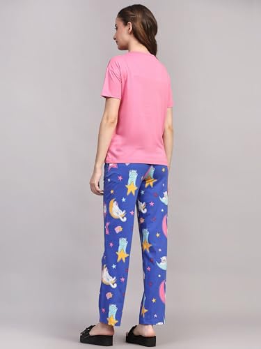Image of B STORIES Women's Cotton Pyjama Set | Comfort and Relexed Nightsuit for Ladies