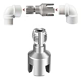 4 in 1 Water Pipe Wrench, Threader, 1/2'' and 3/4'' Internal and External Integrated, Threading Tool for Plumbing & Conduit(1/2")