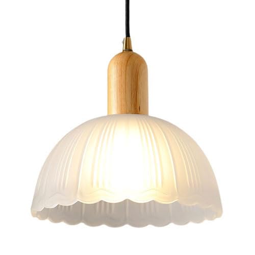 SYAXVOM French Minimalist Flush Ceiling Light Chandelier - Custom Glass Lampshade for Balcony, Bedroom & Restaurant