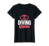 Damen Diving Queen Tauchsport Tauchen Taucherin T-Shirt