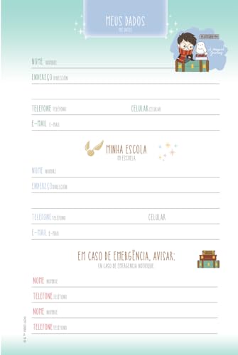 Agenda Permanente 134X200Mm 192Pgs Harry Potter Coruja Jandaia